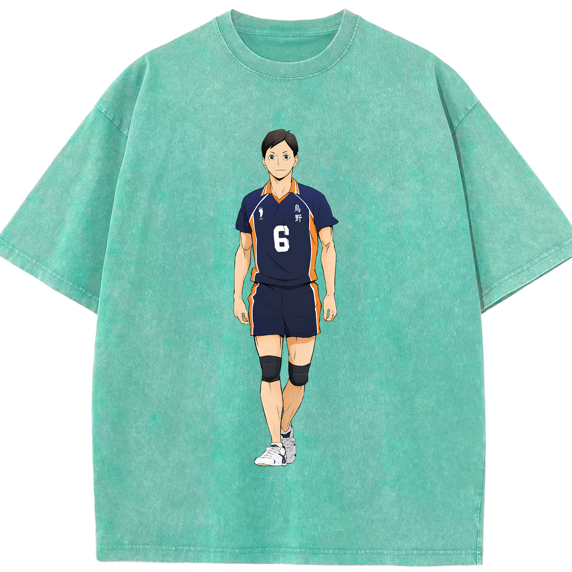 （画像用） ハイキュー!! Haikyu!! 綿100% ヴィンテージ風 半袖Tシャツ（フロントプリント）